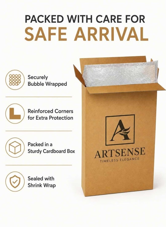 Artsense لوحة جدارية فنية تجريدية هندسية حديثة من آرتسنس لغرفة المعيشة، غرفة النوم، المكتب | فن جداري فاخر ذو ملمس مميز | ديكور منزلي معاصر - Image 3