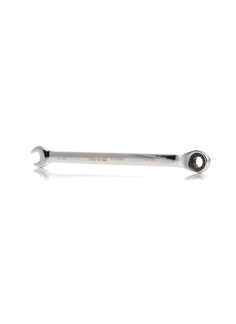 Yato Yato Combination Ratchet Wrench YT01906 Spanner Set Tools KitTool SetCarbon Steel SpannerIndustrial UseTool Kit Set for HomeToolkitSpanner KitCombination Ratchet Spanner Set 6mm  - Image 1