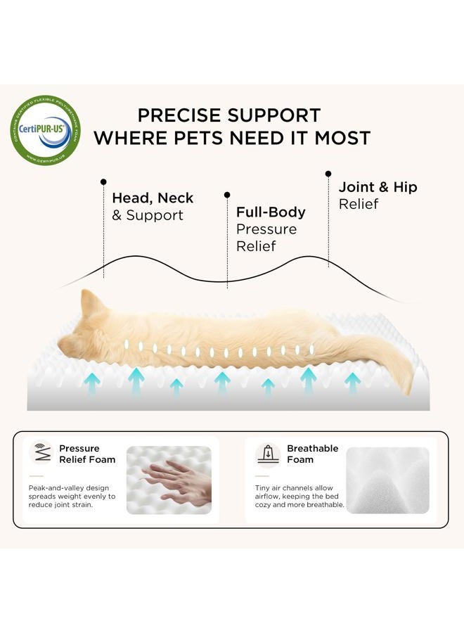 Bedsure Large Dog Bed for Large Dogs - Big Orthopedic Dog Beds with Removable Washable Cover, Egg Crate Foam Pet Bed Mat, Suitable for 50 lbs to 100 lbs - Image 3