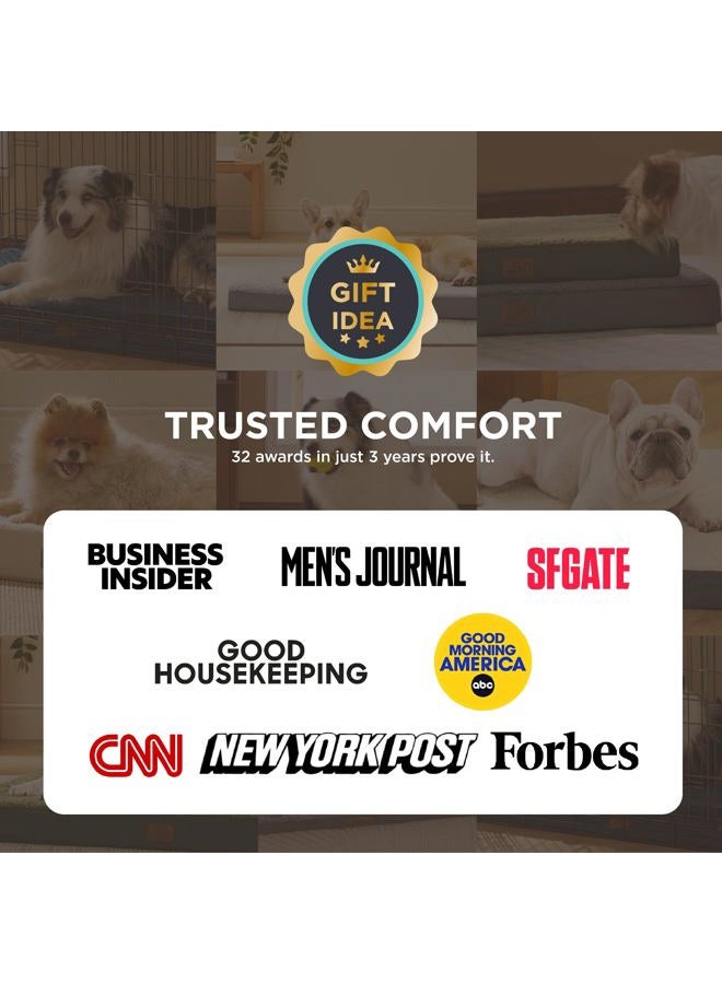 Bedsure Large Dog Bed for Large Dogs - Big Orthopedic Dog Beds with Removable Washable Cover, Egg Crate Foam Pet Bed Mat, Suitable for 50 lbs to 100 lbs - Image 2