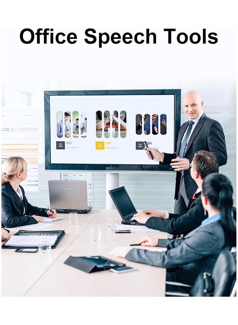 مؤشر العرض اللاسلكي، جهاز تحكم عن بُعد للعرض التقديمي PowerPoint، جهاز تحكم PowerPoint مع تحكم في الصوت وتقليب الصفحات، جهاز تحكم عن بُعد لتقديم العروض والتبديل بين الشرائح. - Image 4
