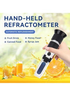 Agatige Digital Brix Refractometer Sugar Content Hydrometer Automatic Temperature Compensation Maple Syrup Sugar Measurement Machine For Honey Maple Syrup  - Image 4