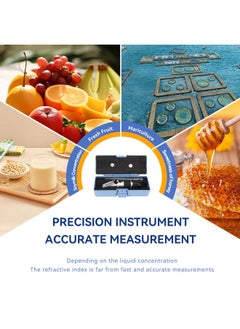 Agatige Digital Brix Refractometer Sugar Content Hydrometer Automatic Temperature Compensation Maple Syrup Sugar Measurement Machine For Honey Maple Syrup  - Image 5