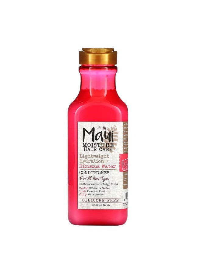 MAUI MOISTURE Hair Care Lightweight Hydration  Hibiscus Water Conditioner For All Hair Types 13 fl oz 385 ml  - Image 1