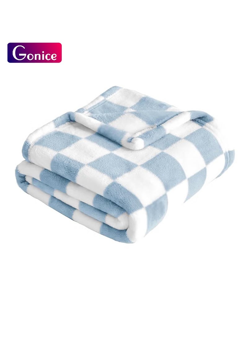 Gonice Baby Blanket Fleece Baby Blankets for Boys, Ultra Soft Cozy Fluffy Infant Toddler Newborn Receiving Blankets for Crib Stroller, 30''x40'', Blue - Image 1