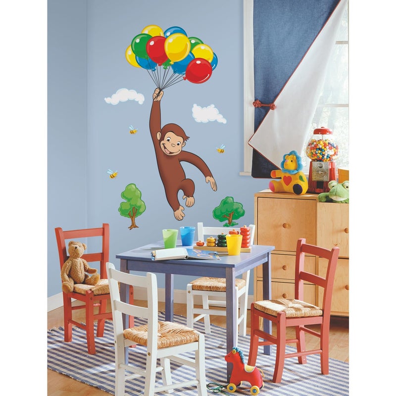 DreamWorks RoomMates DreamWorks Curious George Peel and Stick Giant Wall Decal by RoomMates, RMK1082GM - Image 3