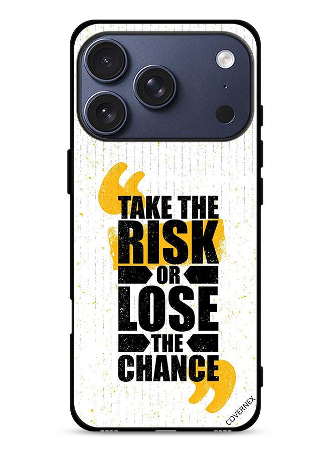 Covernex Apple iPhone 17 Pro Protective Case Cover Take The Risk - Image 1