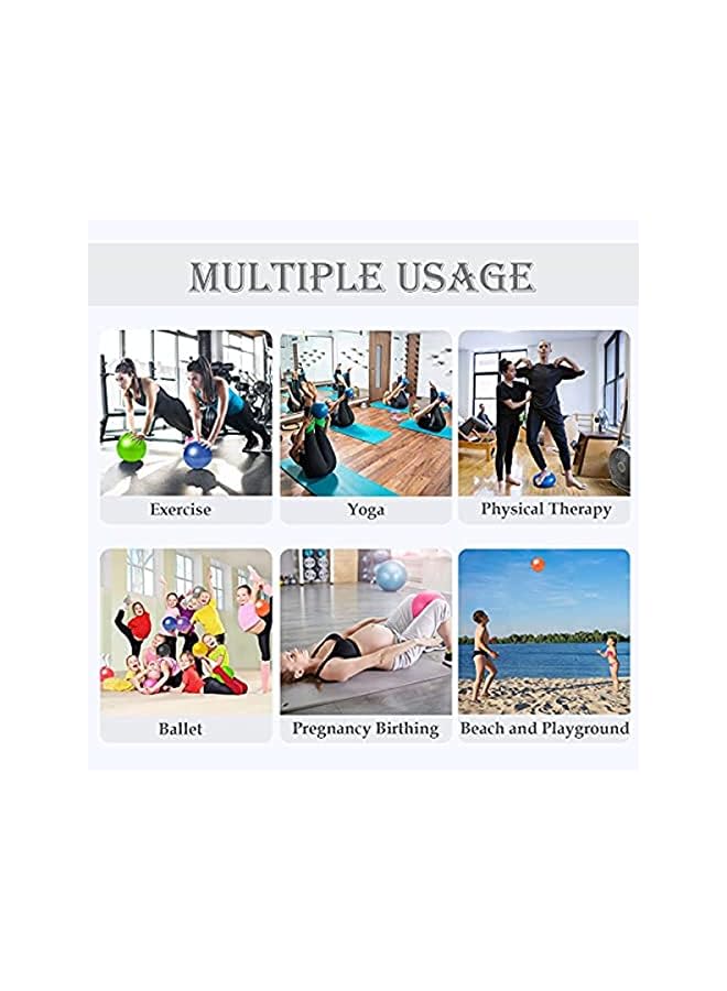 PROMASS 2x Soft Pilates Ball, 9 Inch Exercise Ball, Barre Ball, Mini Gym Ball, Pilates, Yoga, Core Training and Physical Therapy, Improves Balance, 23cm  - Image 5