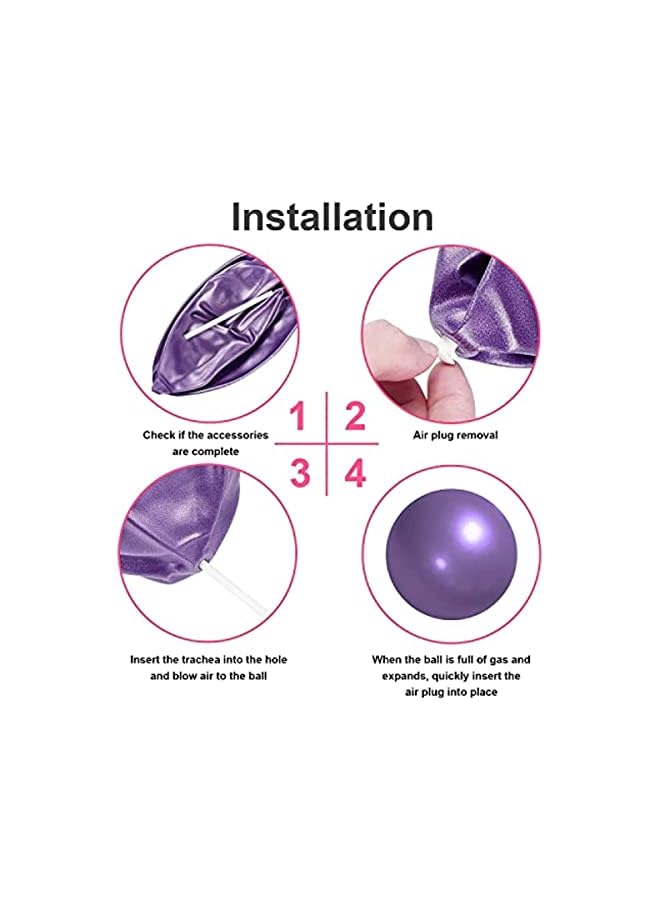 PROMASS 2x Soft Pilates Ball, 9 Inch Exercise Ball, Barre Ball, Mini Gym Ball, Pilates, Yoga, Core Training and Physical Therapy, Improves Balance, 23cm  - Image 4