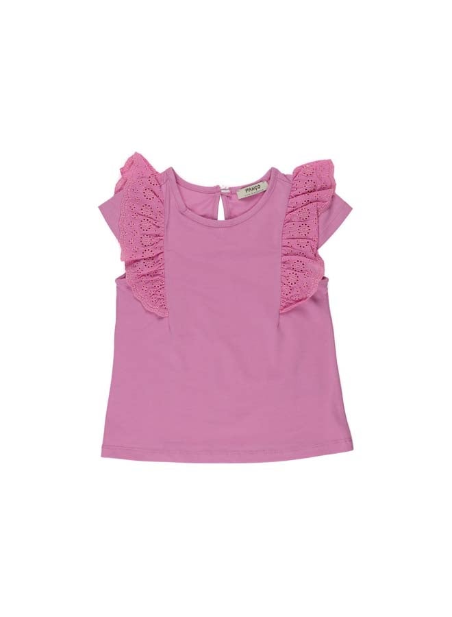 Panco Baby Girls COTTON CANDY Ruffle Detailed T-Shirt - Image 5