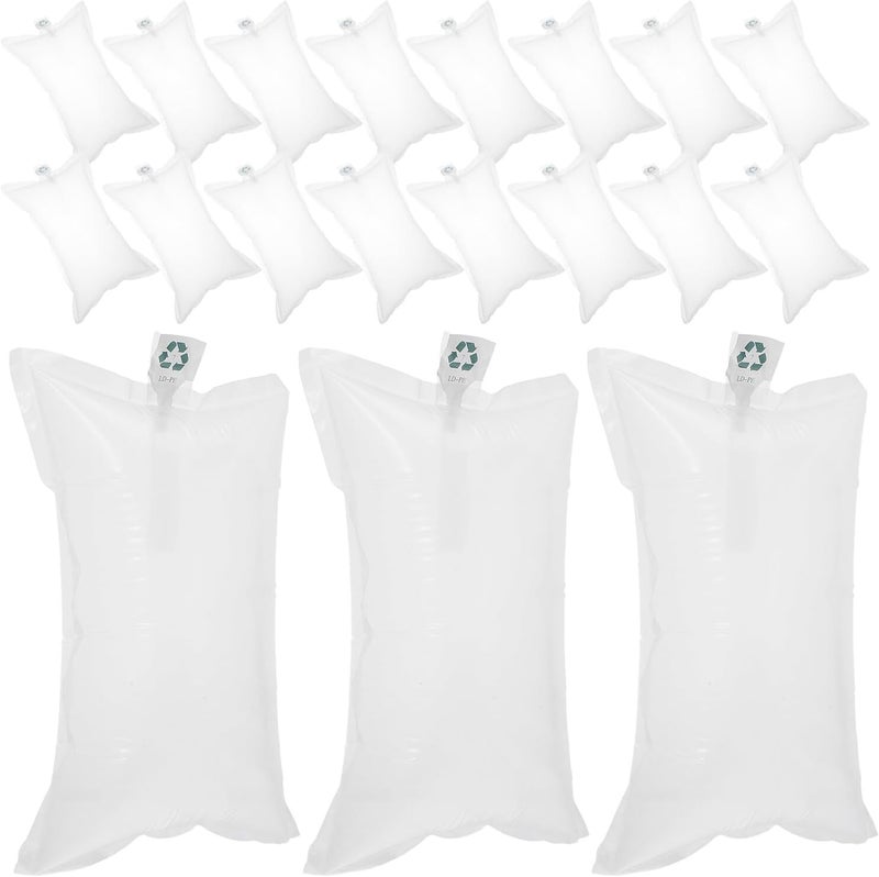 Kichvoe 100pcs Inflatable Air Packaging Cushions 20x30cm with 1 Manual Pump, Bubble Bags Pouches for Shipping Protection and Bottle Cushioning Wrap - Image 1