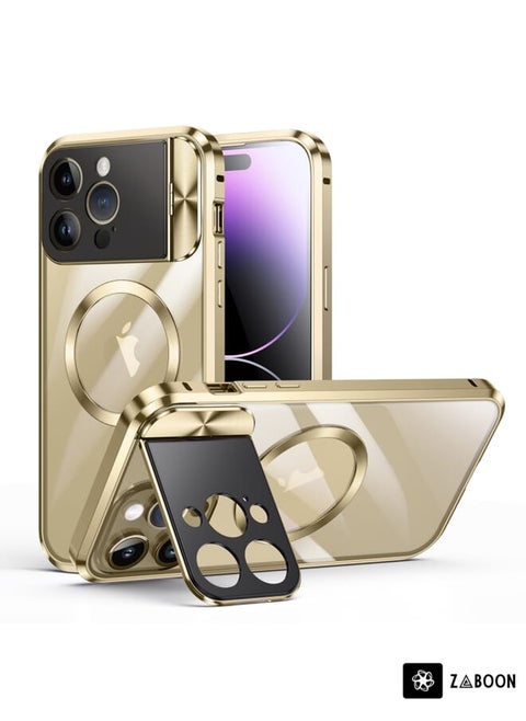 Protective Case For Samsung Galaxy Z Fold5 Electroplating Corrugated Hinge Folding  with Pen Slot