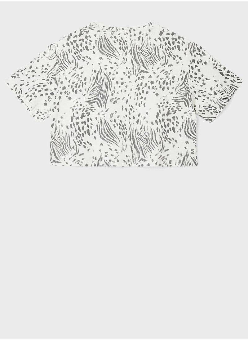MANGO Youth Printed Boxy T-Shirt  - Image 2