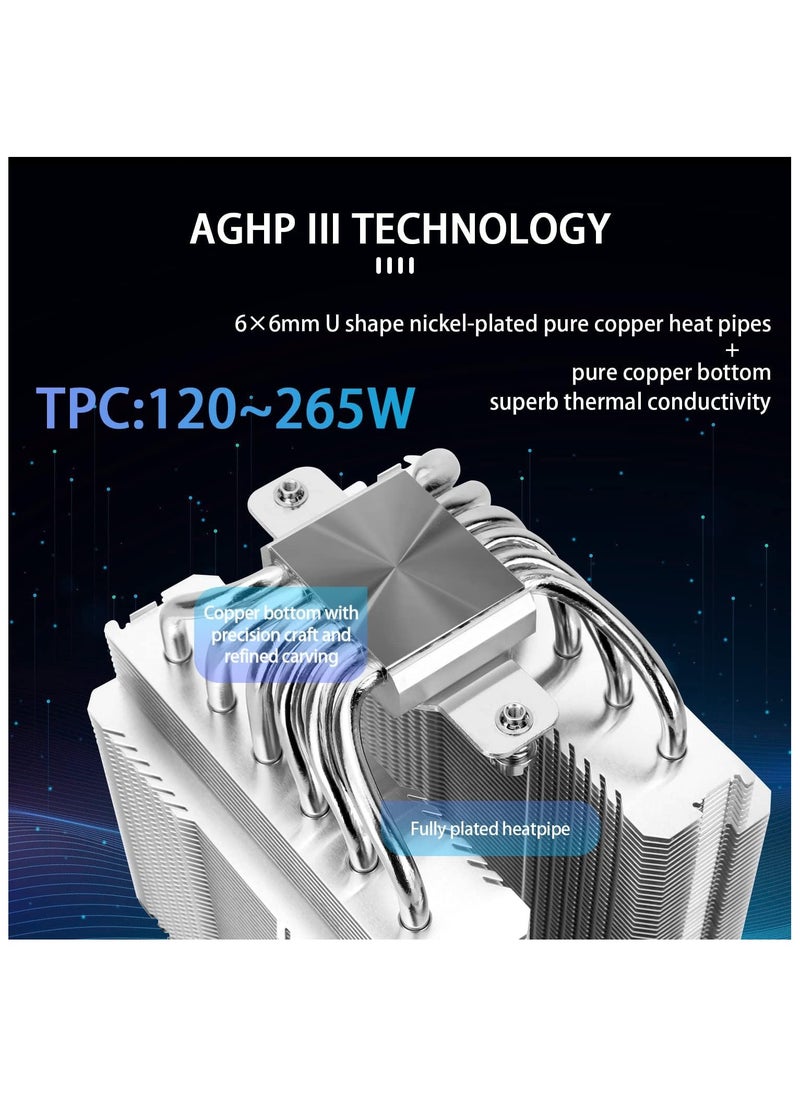Thermalright Thermalright Peerless Assassin 120 SE ARGB CPU Air Cooler, 6 Heat Pipes Cpu cooler, Dual TL-C12C-S PWM Fan, Aluminium Heatsink Cover, AGHP Technology, for AMD AM4/AM5/Intel LGA1700/1150/1151/1155/1200  - Image 2