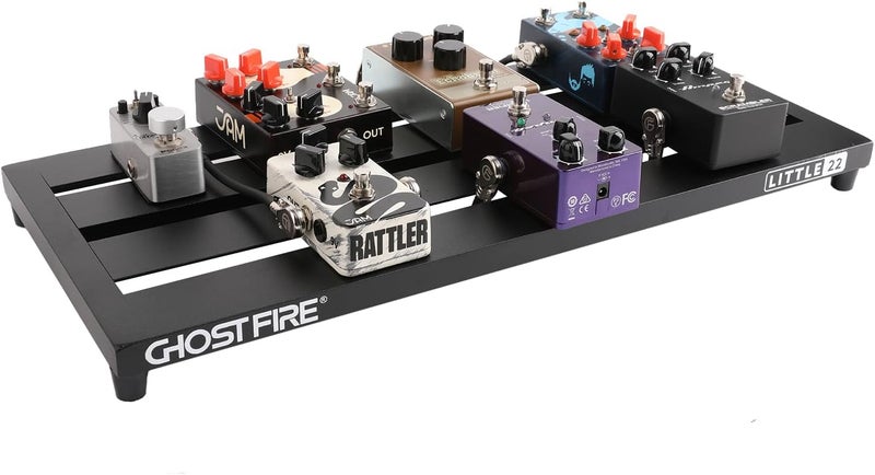 GHOSTFIRE Ghost Fire Guitar Pedal Board Aluminum Alloy Effect Pedalboard 22"x9.8" with Carry Bag,V series (V-LITTLE 22) - Image 5