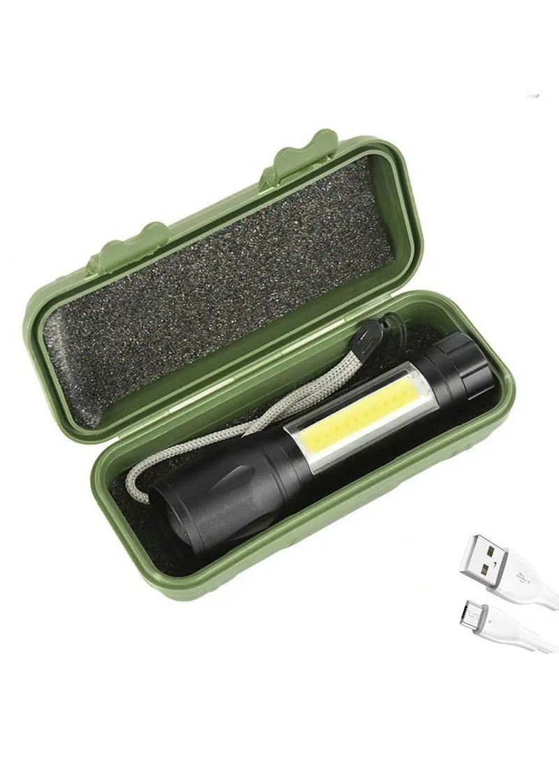 Mini Small Kid COB LED Work Light Flashlight - Image 1