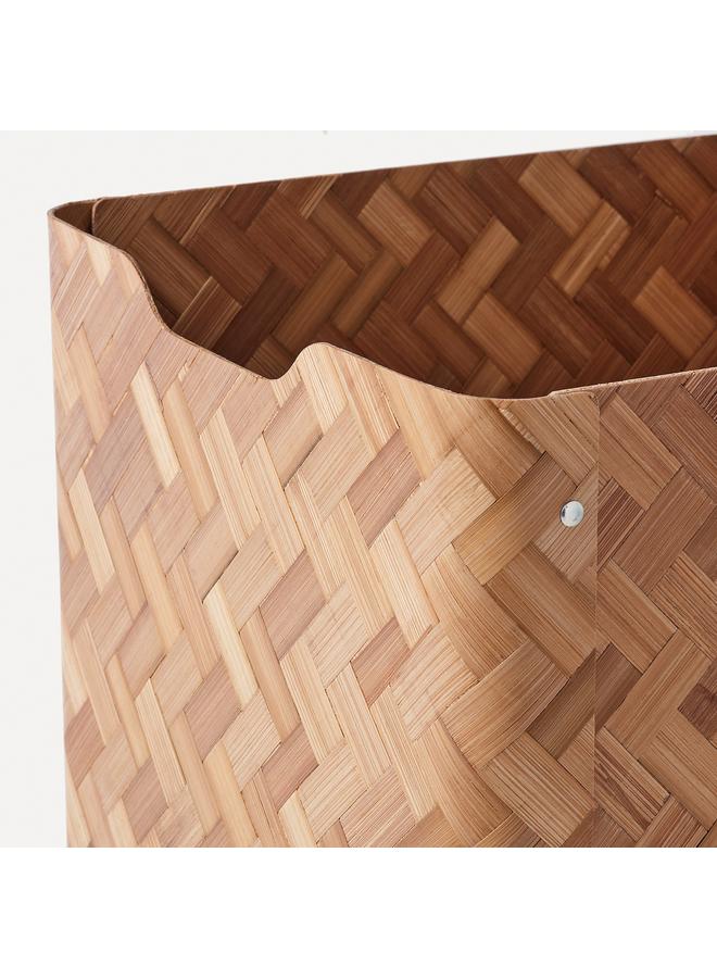 زبون صندوق، خيزران/بني، 32X35X33 سم - Image 2