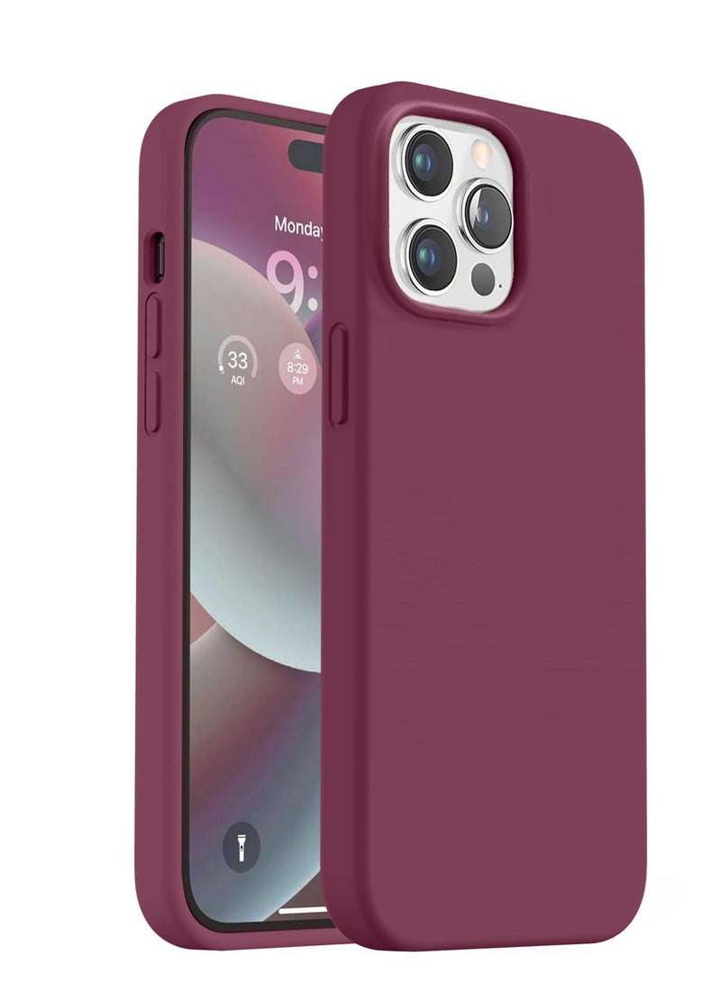 BORTONY iPhone 14 Pro Case Liquid Silicone Anti Scratch Anti Fingerprint Soft Silky Touch Shockproof Protective Cover for Apple iPhone 14 Pro - Image 1