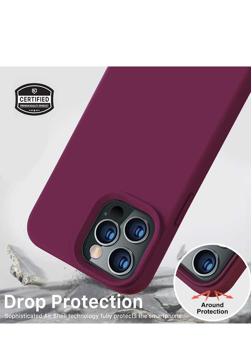 BORTONY iPhone 14 Pro Case Liquid Silicone Anti Scratch Anti Fingerprint Soft Silky Touch Shockproof Protective Cover for Apple iPhone 14 Pro - Image 3