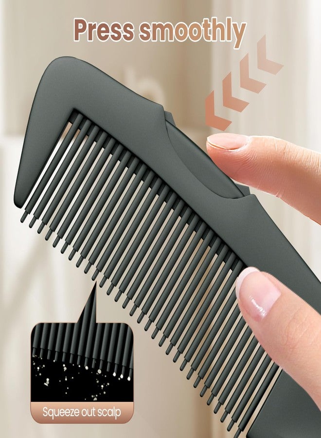 EHBELIF Dandruff Comb Green Upgraded Fine Tooth Scalp Detox Comb Lice for Women, Men & Kids Scalp Detoxing, Sweep & Massage Hair Brush Tool with Elegant Box for Hair Care - Image 3