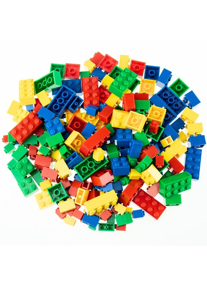 Strictly Briks Strictly Briks Compatible with Lego Toy Building Block, Blue, Green, Red, and Yellow, 216 Pieces, Classic Bricks Building Starter Kit for Kids, 100% Compatible with All Major Brick Brands  - Image 1