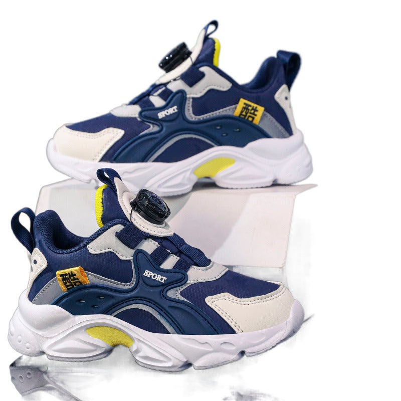 Jinjiang Fat Feet Wide Fat Boys' Shoes Children'S Sports Shoes Running Boys Middle And Large Children - Image 5
