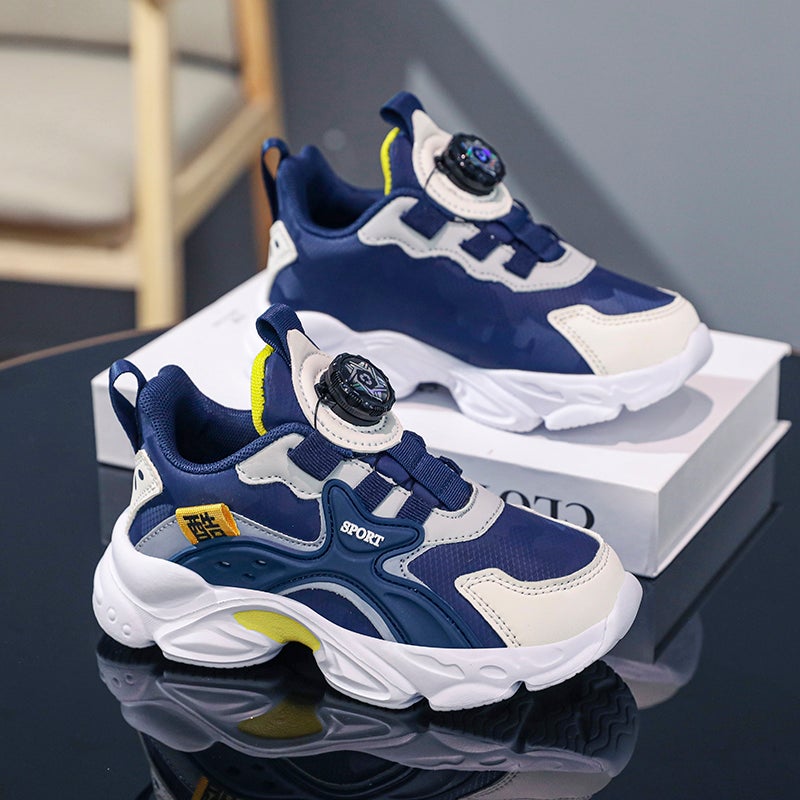 Jinjiang Fat Feet Wide Fat Boys' Shoes Children'S Sports Shoes Running Boys Middle And Large Children - Image 2
