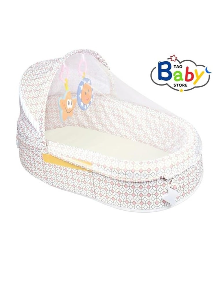 tiibaby - Portable Baby Bed With Mosquito Net And Toys, Bed For Children - Image 1