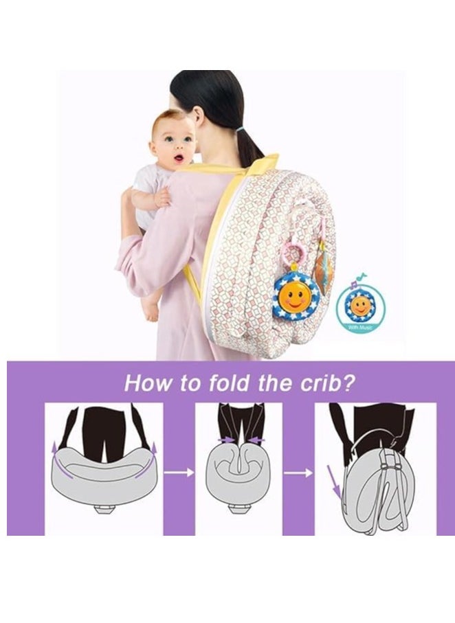 tiibaby - Portable Baby Bed With Mosquito Net And Toys, Bed For Children - Image 1