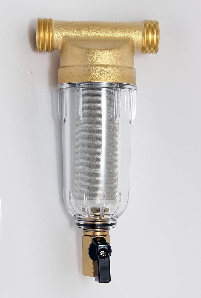 OBLONG WATER STRAINER WITH CLEANING VALVE - Image 1
