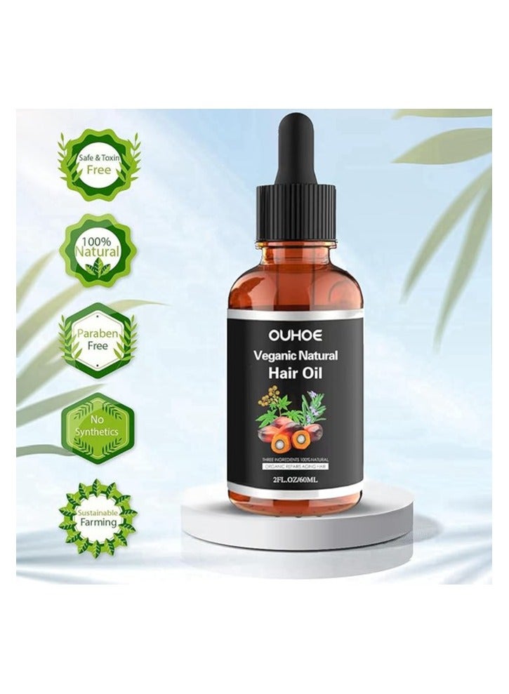 OUHOE Batana Oil, Veganic Natural Batana Oil Organic for Hair Growth, 100% Natural Batana Oil Organic For Healthy Hair For Men & Women, Enhances Hair & Skin Radiance - Image 1