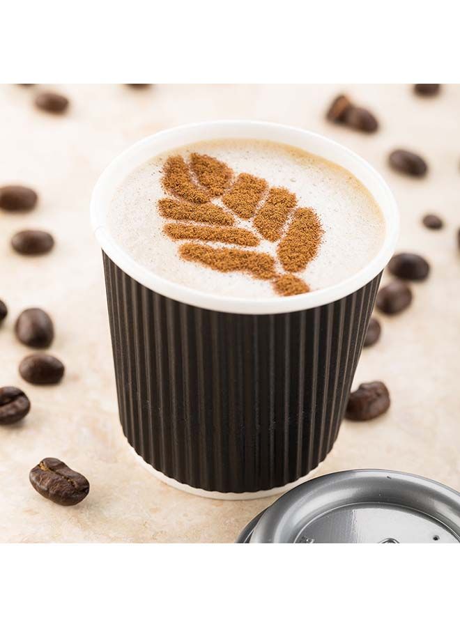 Restaurantware 4 Ounce Disposable Cups, Pack of 25 Ripple Wall Hot Holders–Lids Sold Separately, Designed with a Rolled Rim and Black Paper Insulation, Ideal for Serving Hot Coffee, Tea, and More - Image 4