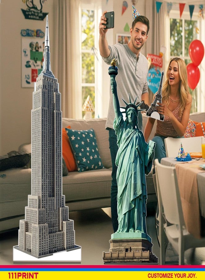 111PRINT Eiffel Tower Cardboard Cutout 6FT, Life Size Paris Backdrop for Weddings, Birthdays, Proms, Classroom Decor Coroplast, Easy Assembly Reusable, 1 Piece - Image 4