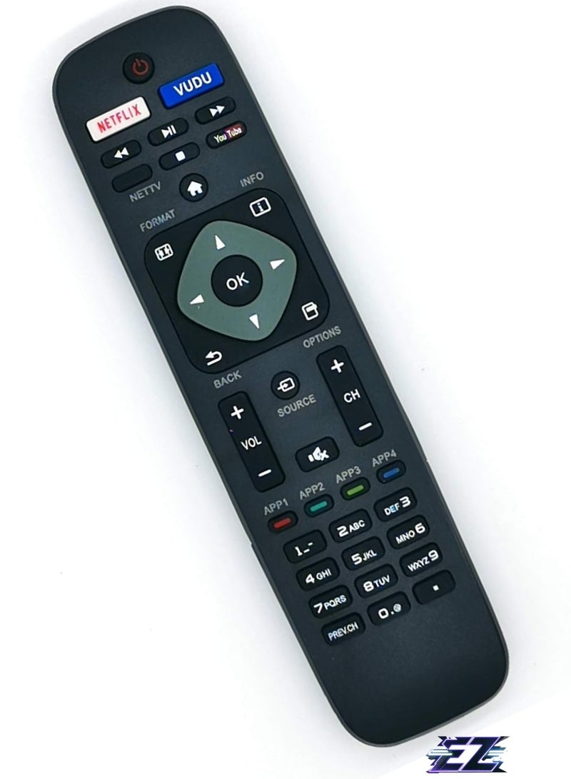 ELTRAZONE New Universal Remote Control Replace Philips TV Remote for Philips TV Replacement for LCD LED 4K UHD Smart TVs Remote1 with Battery - Image 2