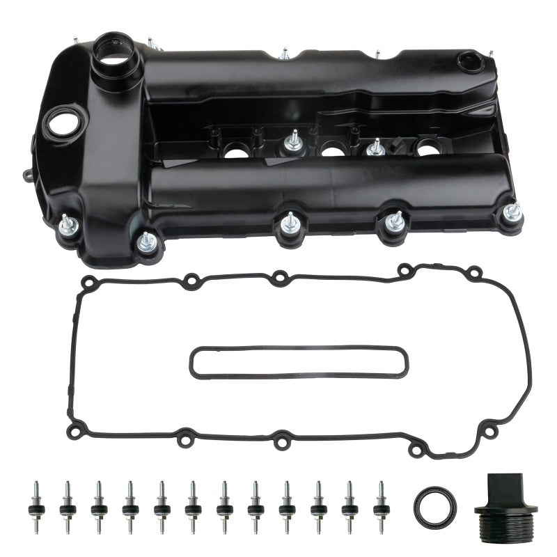 MILIPARTS Up Grade Aluminum Engine Valve Cover Left Side Compatible With 20022008 Jaguar SType 30L Replace C2C38781