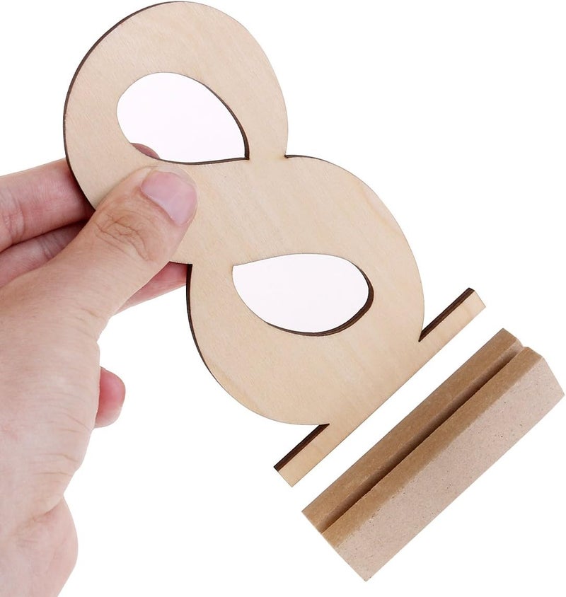 comfrt 20pcs 1-20 Wooden Wedding Table Number Holders - Image 2