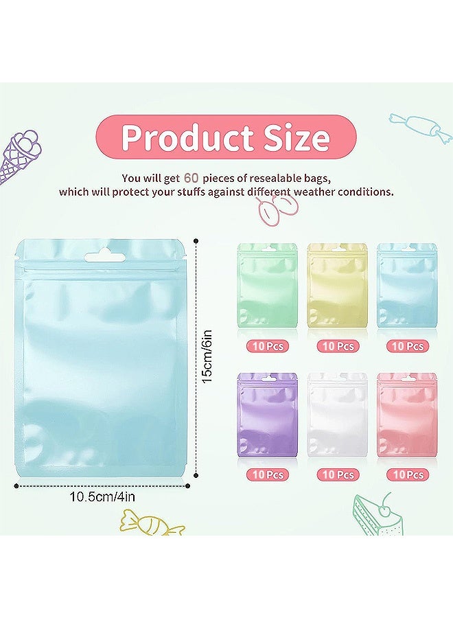 إم إكس إن 60 قطعة من الأكياس القابلة لإعادة الإغلاق، أكياس تغليف عرض لطيفة لتخزين الطعام وهدايا الحفلات وما إلى ذلك - Image 2