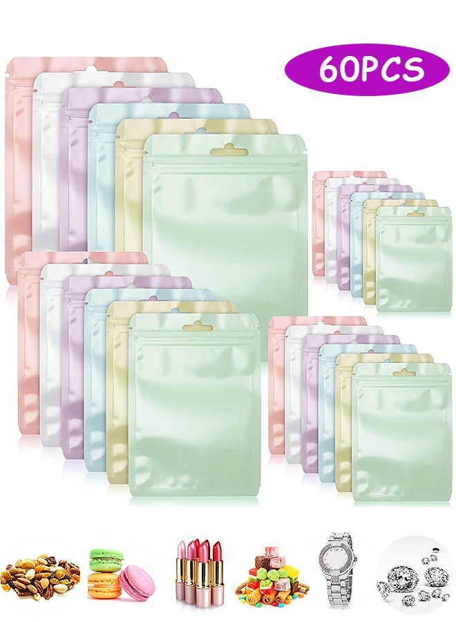 إم إكس إن 60 قطعة من الأكياس القابلة لإعادة الإغلاق، أكياس تغليف عرض لطيفة لتخزين الطعام وهدايا الحفلات وما إلى ذلك - Image 1