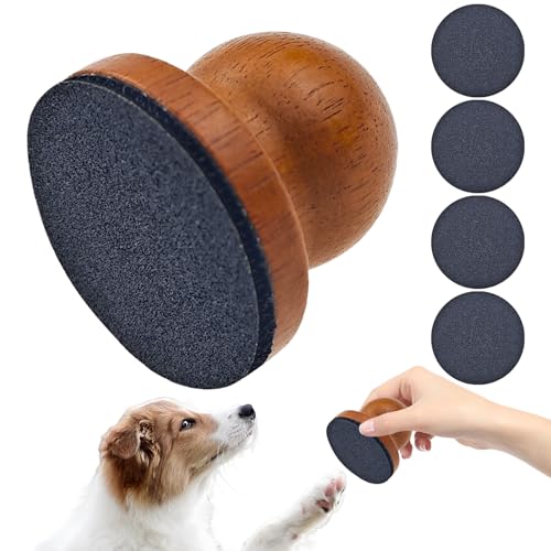 Arvintas Dog Nail File with 4Pcs Replaceable Sandpaper Dog Scratch Pad for Nails StressFree Nail Filing for Dogs Mini Nail Scratch Board for Dog - Image 1