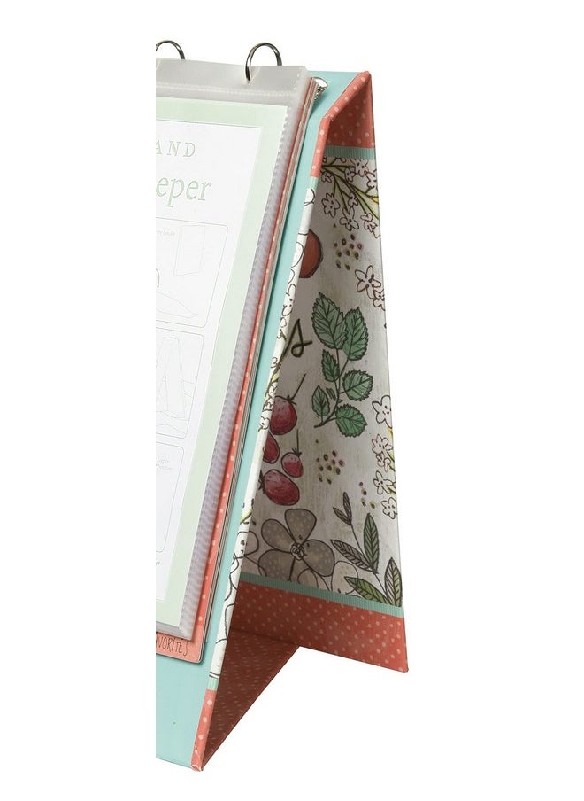 C.R. Gibson Qfr3-16556 Vertical Recipe Keeper Flip Stand, Fruit Fusion, Multicolor  - Image 3