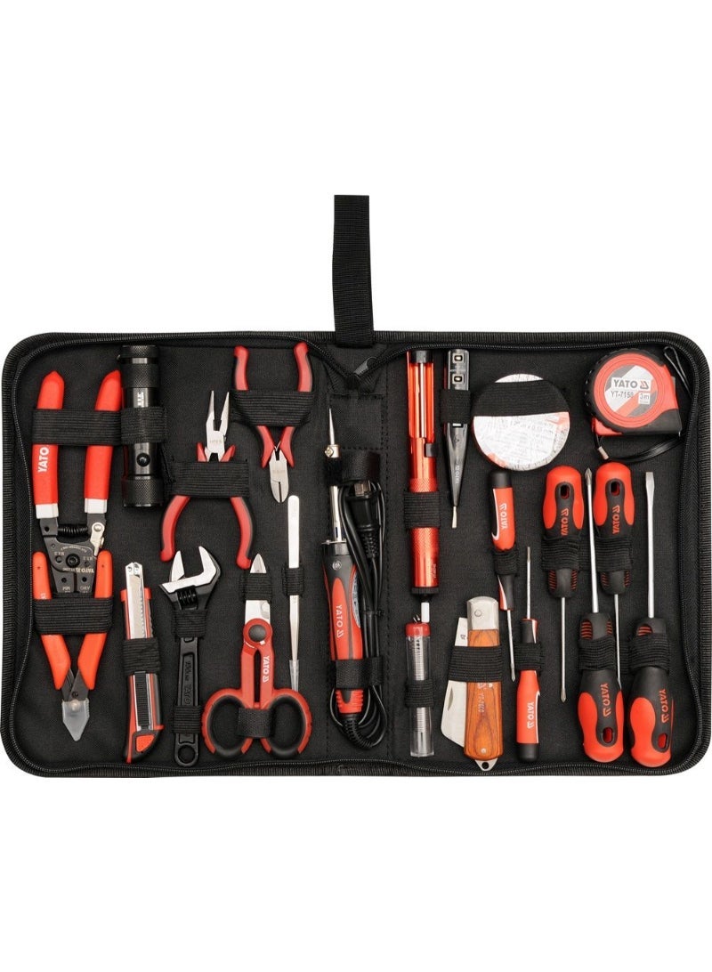 YATO Electrician Tool Set 22pcs in Pouch YT-39008
