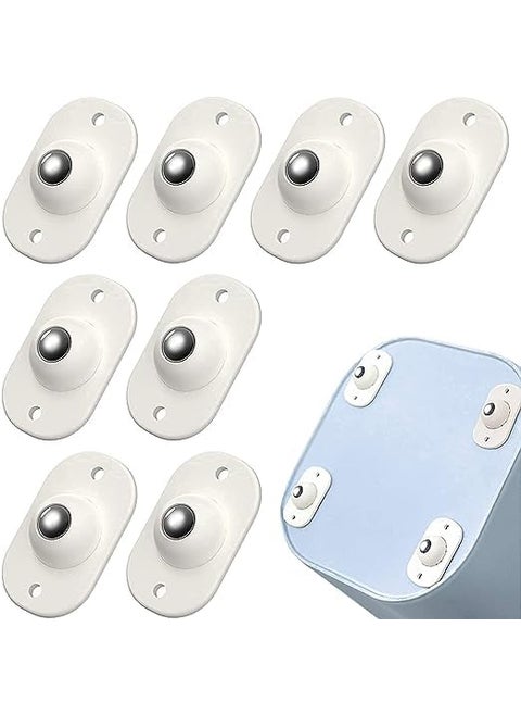 TOPSELECT Self Adhesive Mini Swivel Casters WheelsUniversal Wheels at The Bottom of The Storage Box Swivel Caster Wheels 360 Degree Rotation Pulley for Furniture Various Storage Boxes