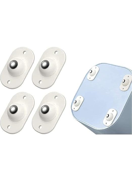 TOP SELECT TOPSELECT Self Adhesive Mini Swivel Casters WheelsUniversal Wheels at The Bottom of The Storage Box Swivel Caster Wheels 360 Degree Rotation Pulley for Furniture Various Storage Boxes  - Image 2