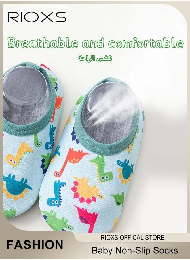RIOXS - Kids Prewalker Shoes, Infant Toddler Baby Boys Girls Water Socks, Non-Slip Socks, Barefoot Quick-Dry Non-Slip Swim Socks, Aqua Water Shoes for Beach Swimming Pool Water Park - Image 1