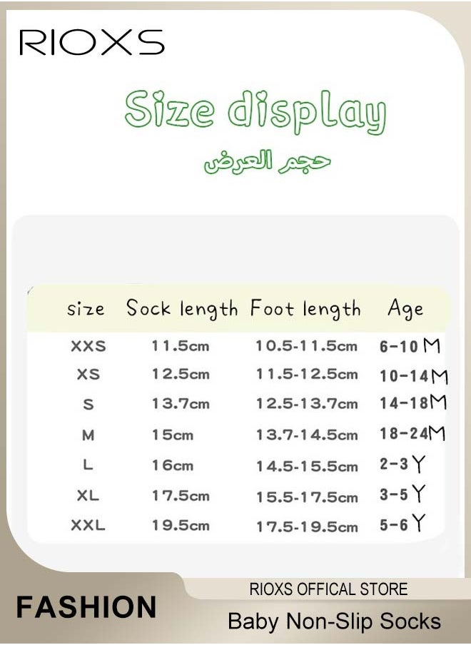 RIOXS - Kids Prewalker Shoes, Infant Toddler Baby Boys Girls Water Socks, Non-Slip Socks, Barefoot Quick-Dry Non-Slip Swim Socks, Aqua Water Shoes for Beach Swimming Pool Water Park - Image 1