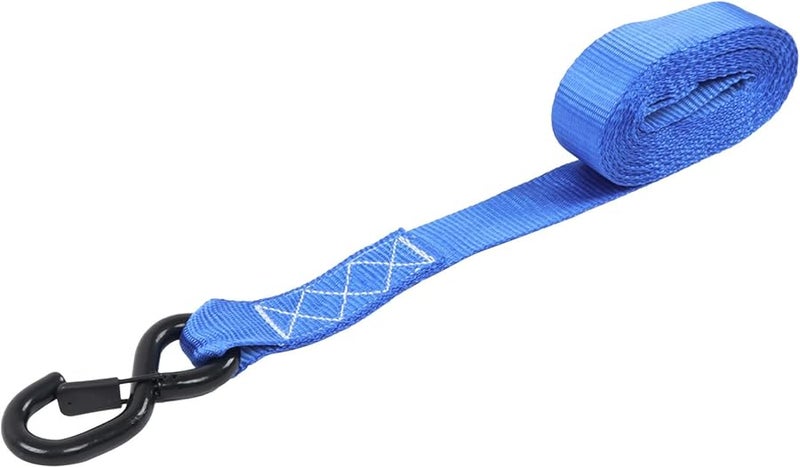 Findmall 4 قطع 1.6 بوصة × 15 قدم أربطة ربط راتشيت زرقاء بقوة 5208 رطل لمعدات نقل الدراجات النارية - Image 4