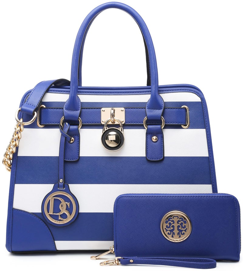 DASEIN Women Designer Handbags and Purses Ladies Satchel Bags Shoulder Bags Top Handle Bags w/Matching Wallet - Image 1