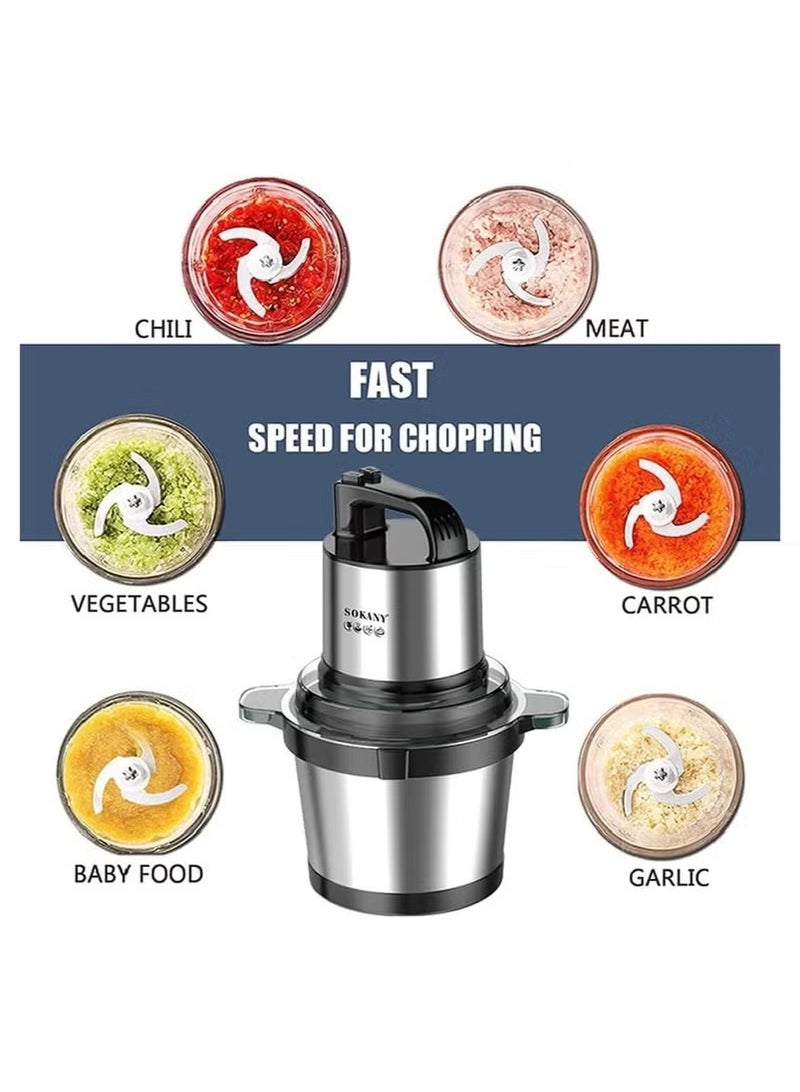 4.0L/800W chopper, multi-colour