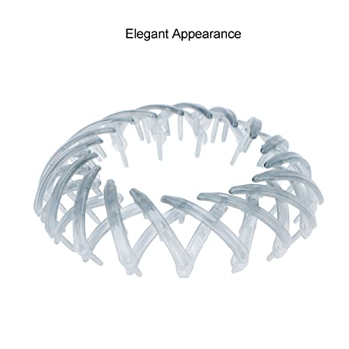 Betued Bird Nest Hair Clip, Plastic Resin Hairpin, Expandable Ponytail Holder, Fashionable Nest Shape in Jelly Ash for Women Girls - Image 5