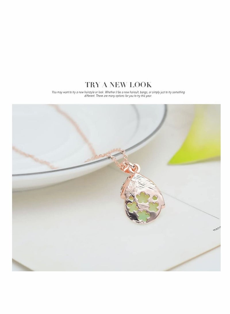 Y&D Necklace Earrings for Women Girls, Jade Green Teardrop Gemstone Dangle Wedding Jewelry Set Birthday, Women's Banquet Dress Gift - Image 4